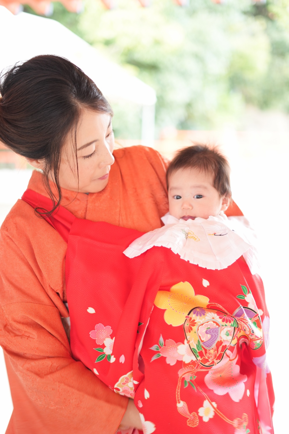 紫陽花とお子様のロケーション撮影